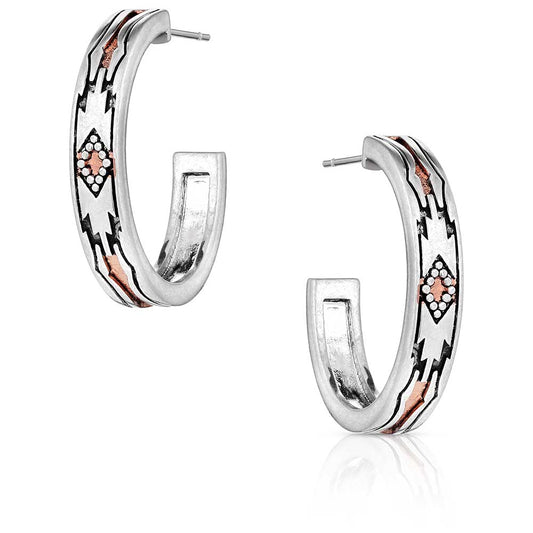 Montana Western Sands Hoop Earrings