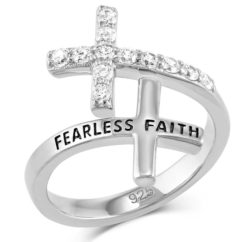 Montana Fearless Faith Cross Ring