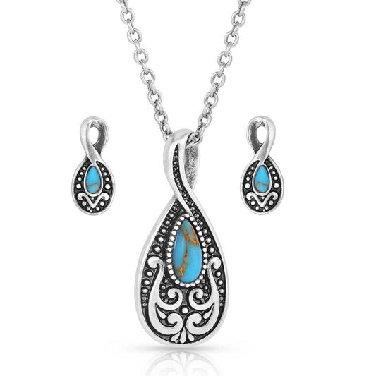 Montana Western Tradition Turquoise Jewelry Set