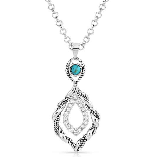 Montana Twisted In Time Turquoise Necklace