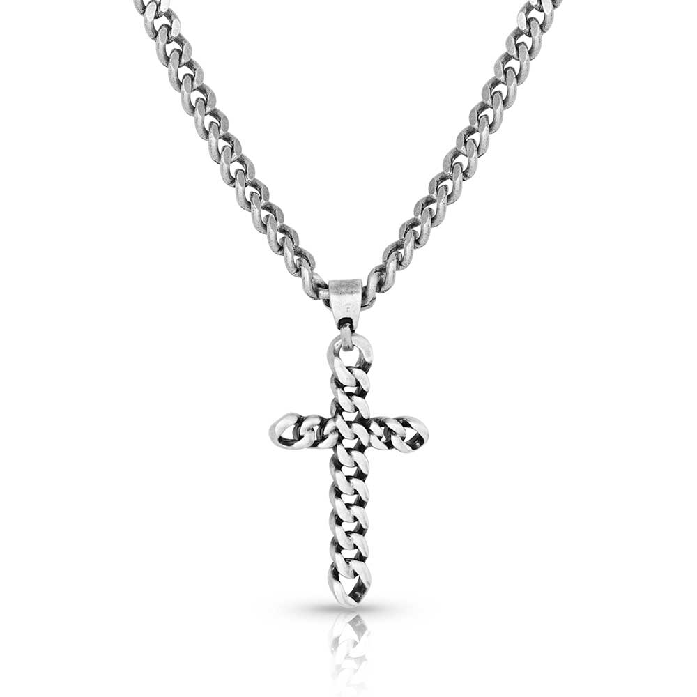 Montana Braided Cross Necklace