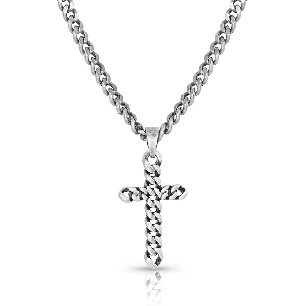 Montana Braided Cross Necklace
