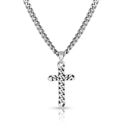 Montana Braided Cross Necklace