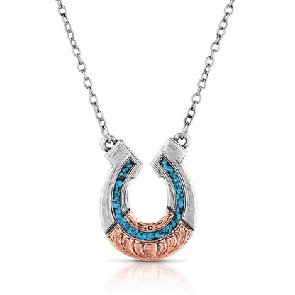 Montana Inner Turquoise Horseshoe Necklace