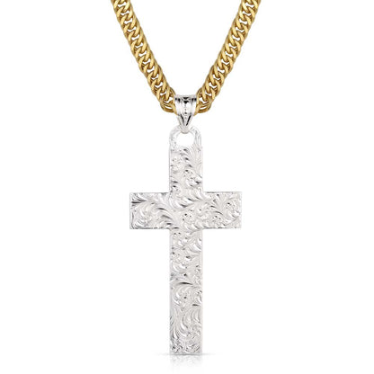 Montana Sunrise Mesa Cross Necklace