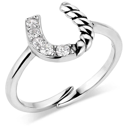 Montana High Tides Roping Luck Crystal Ring