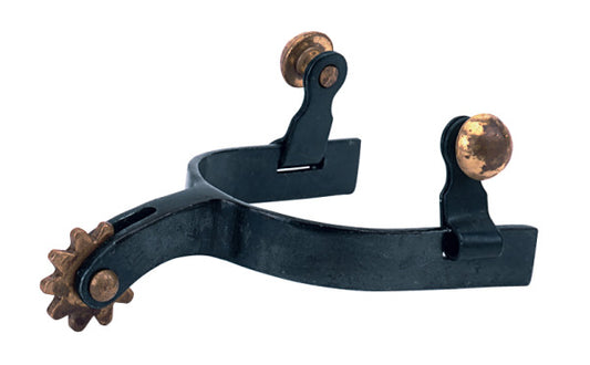 Weaver Youth Black Steel Rowel Spur