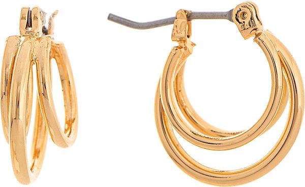Rain Gold Little Loopy Hoop Earring