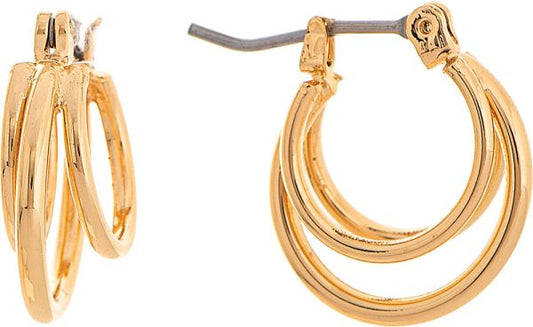 Rain Gold Little Loopy Hoop Earring