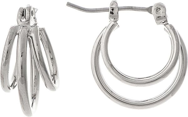 Rain Silver Little Loopy Hoop Earring