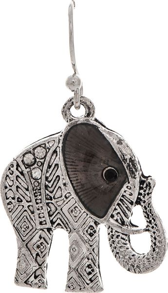 Rain Silver Balinese Elephant Earring