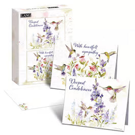 Lang Hummingbird Sympathy Assorted Boxed Note Card