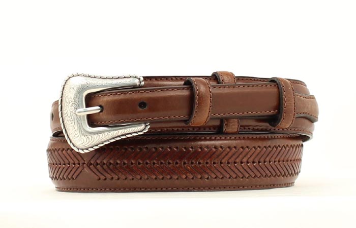 Nocona Arrow Lace Brown Ranger Belt