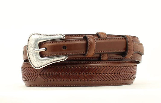 Nocona Arrow Lace Brown Ranger Belt