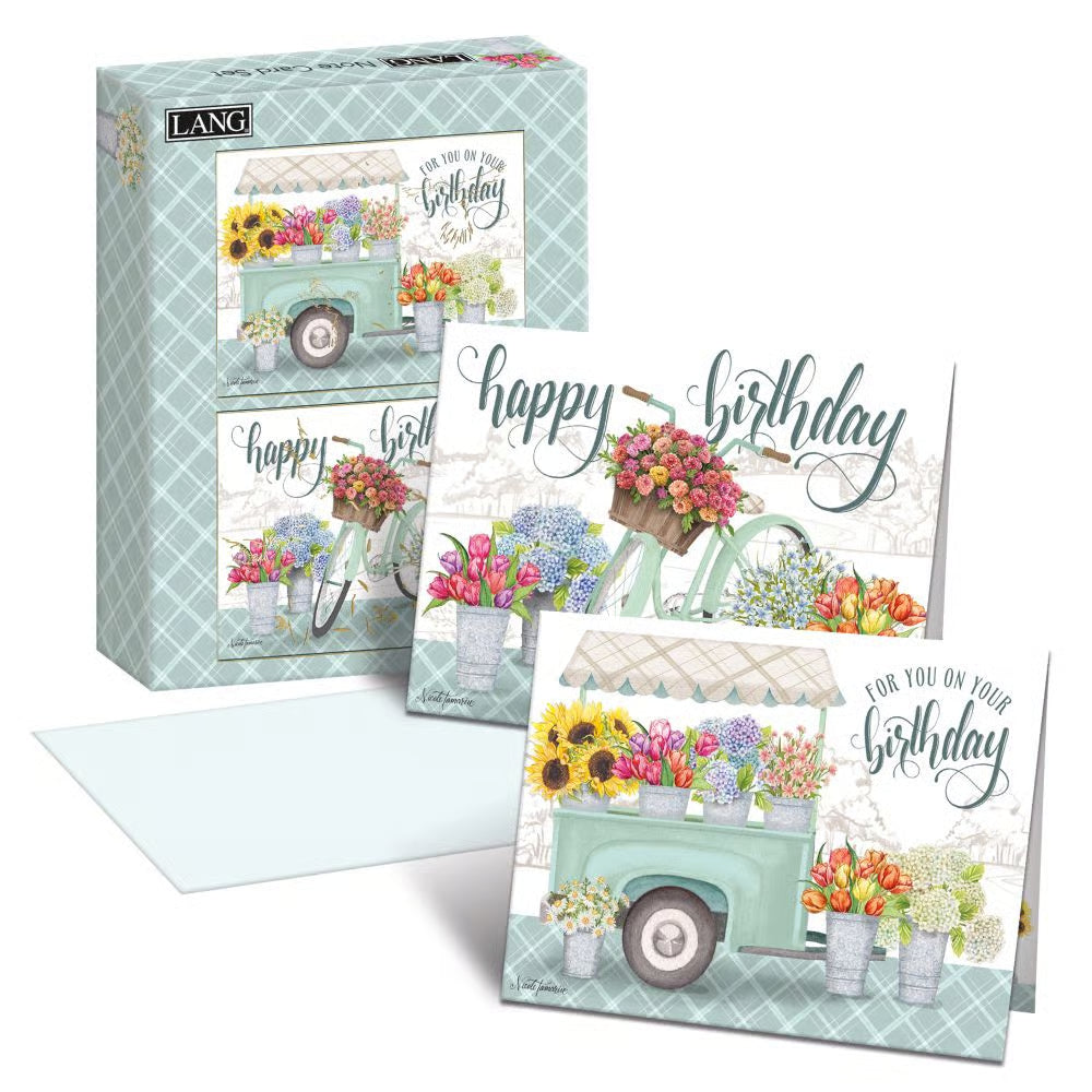 Lang Flower Market Birthday Assorted Boxed Note Ca