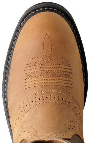 Ariat WorkHog Aged Bark and Army Green Composite Toe Waterproof EH