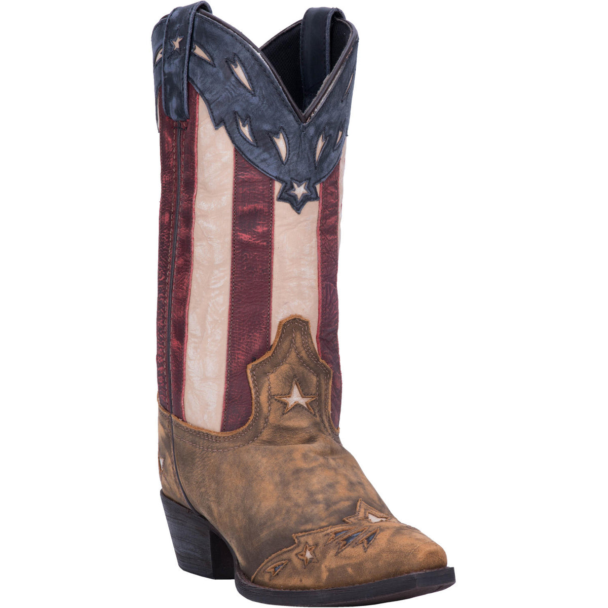 Laredo Keyes American Flag Snip Toe