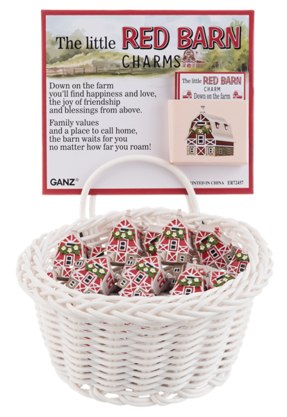 Ganz Red Barn Charm