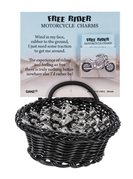 Ganz Free Ride Motorcycle Charm
