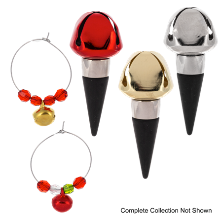 Ganz Jolly Jingles Wine Stopper and Charms