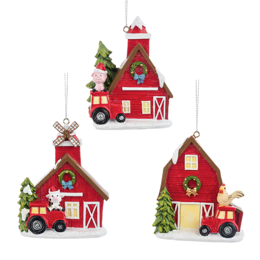 Ganz Christmas Farm Ornaments