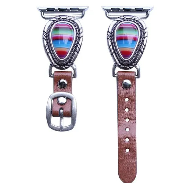 Snowing West Western Tear Drop Stretch Apple Watch Band