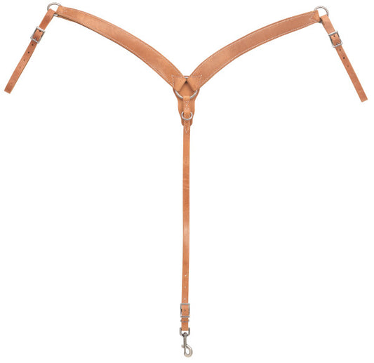 Weaver Harness Leather Contoured Ring-in-Center Breast Collar