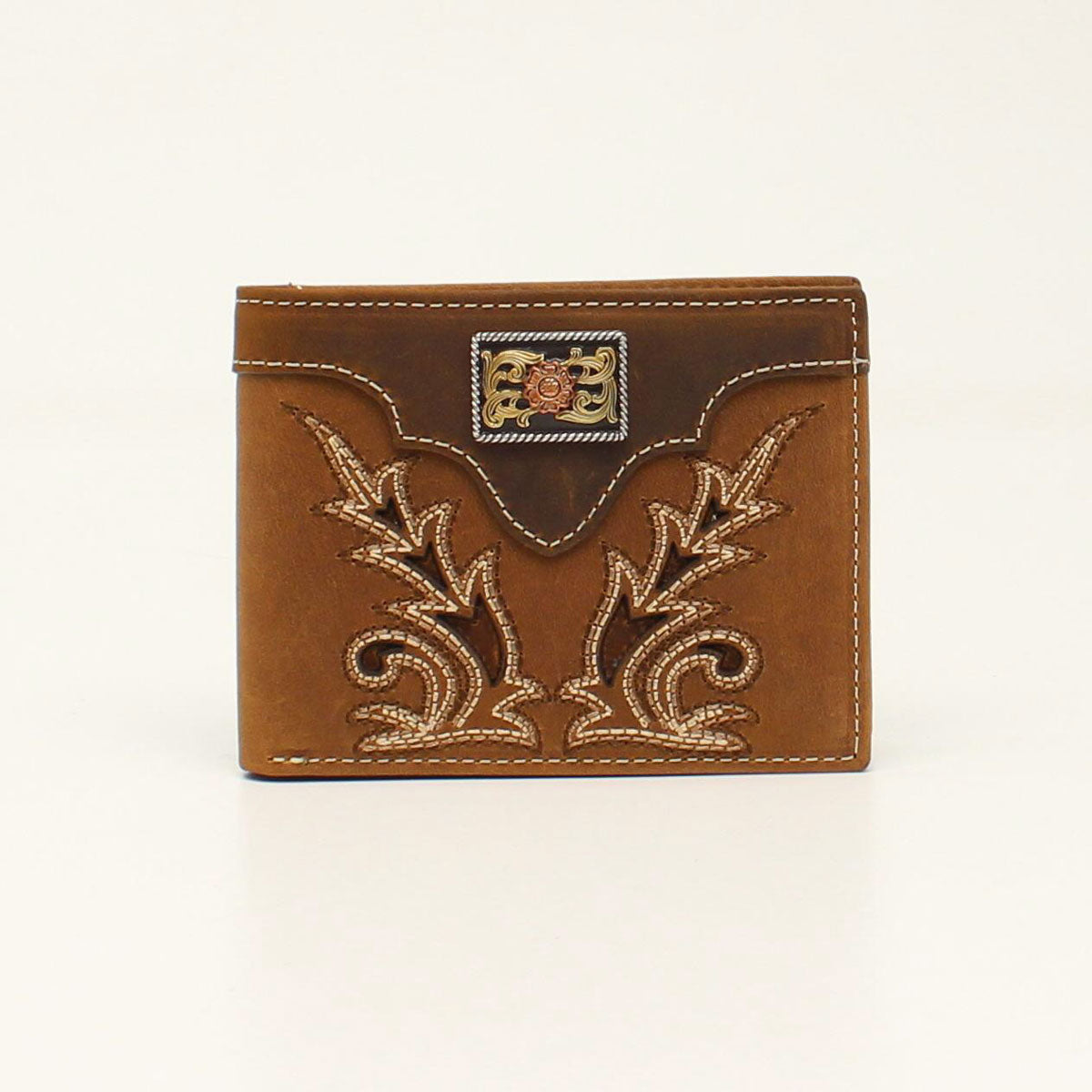Nocona Boot Stitch Overlay Bifold Wallet