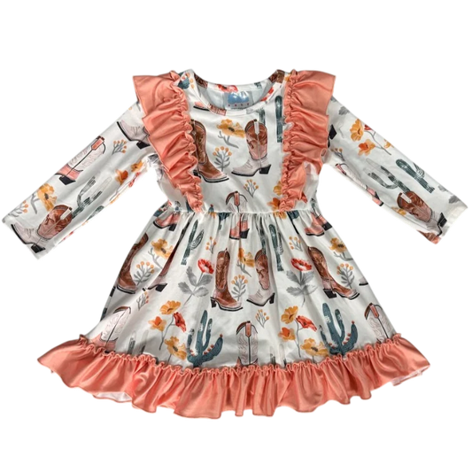 Shea Baby Cactus Ruffle Dress