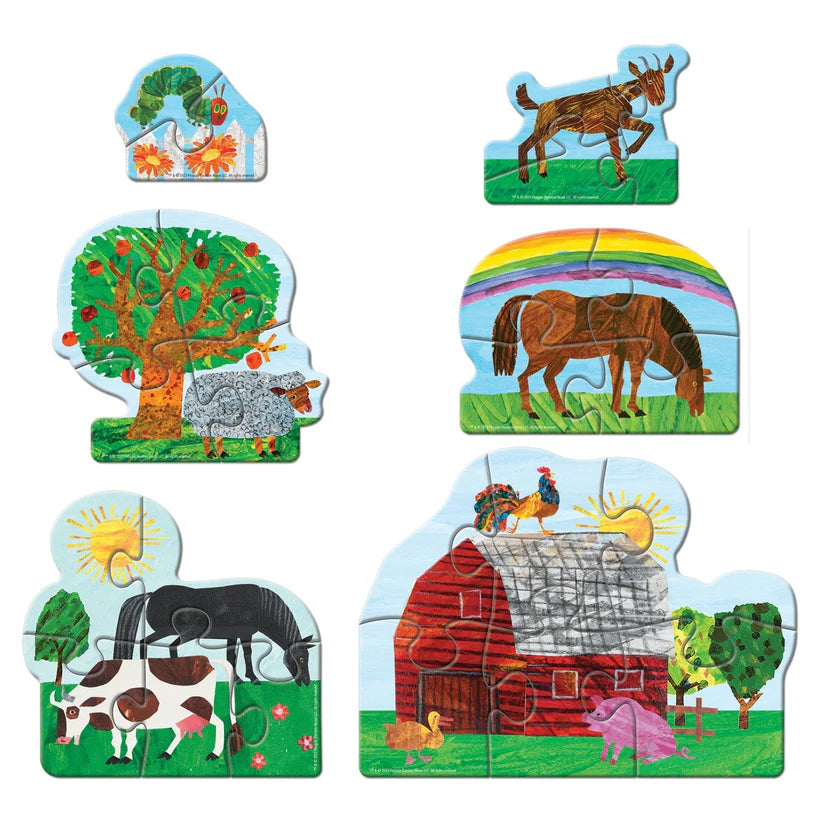 Leanin Tree Eric Carle 6 Shaped Puzzles