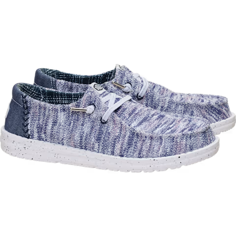 Hey Dude Wendy Knit Shimmer Light Grey/Multi
