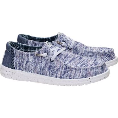Hey Dude Wendy Knit Shimmer Light Grey/Multi
