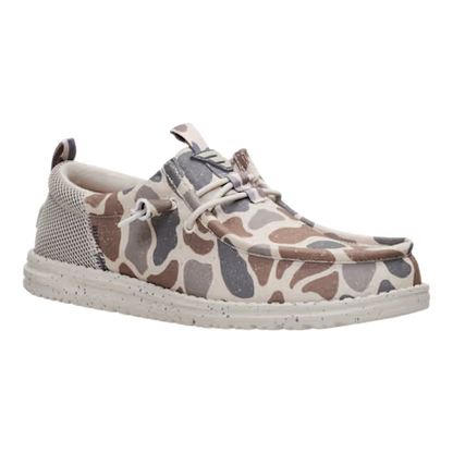Hey Dude Wally Funk Burlebo Deer Camo Taupe/Camo