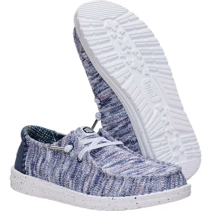 Hey Dude Wendy Knit Shimmer Light Grey/Multi