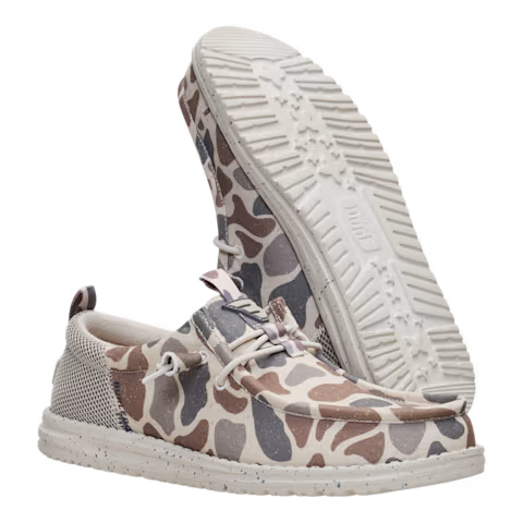 Hey Dude Wally Funk Burlebo Deer Camo Taupe/Camo