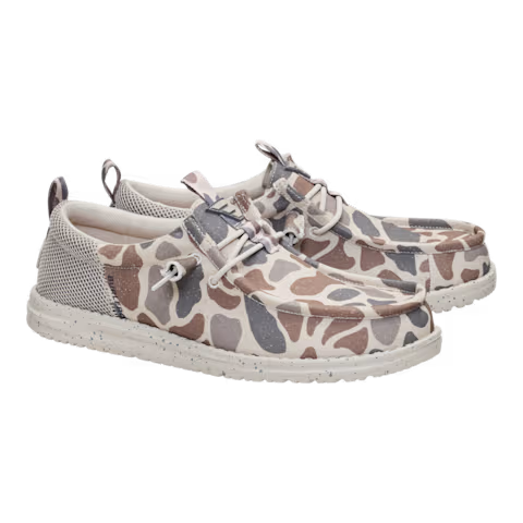 Hey Dude Wally Funk Burlebo Deer Camo Taupe/Camo