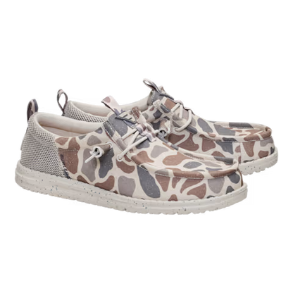 Hey Dude Wally Funk Burlebo Deer Camo Taupe/Camo