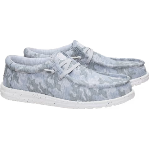 Hey Dude Wally Stretch Jersey Camo Light Grey/Multi