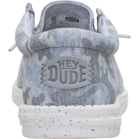 Hey Dude Wally Stretch Jersey Camo Light Grey/Multi