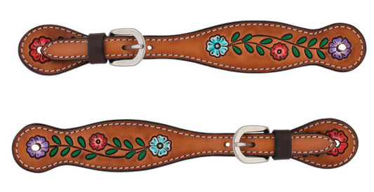 Weaver Floral Vine Ladies Spur Strap