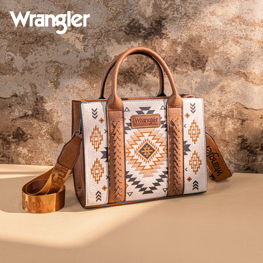 Montana West Wrangler Aztec patter Print Tote/Crossbody