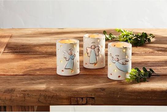 Mudpie Farmhouse Angel Votive Cup