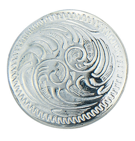 Weaver Nickel Plated Concho with Chicago Screw