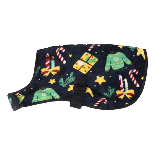 Horze Santa Dog Fleece Coat Christmas Jumper