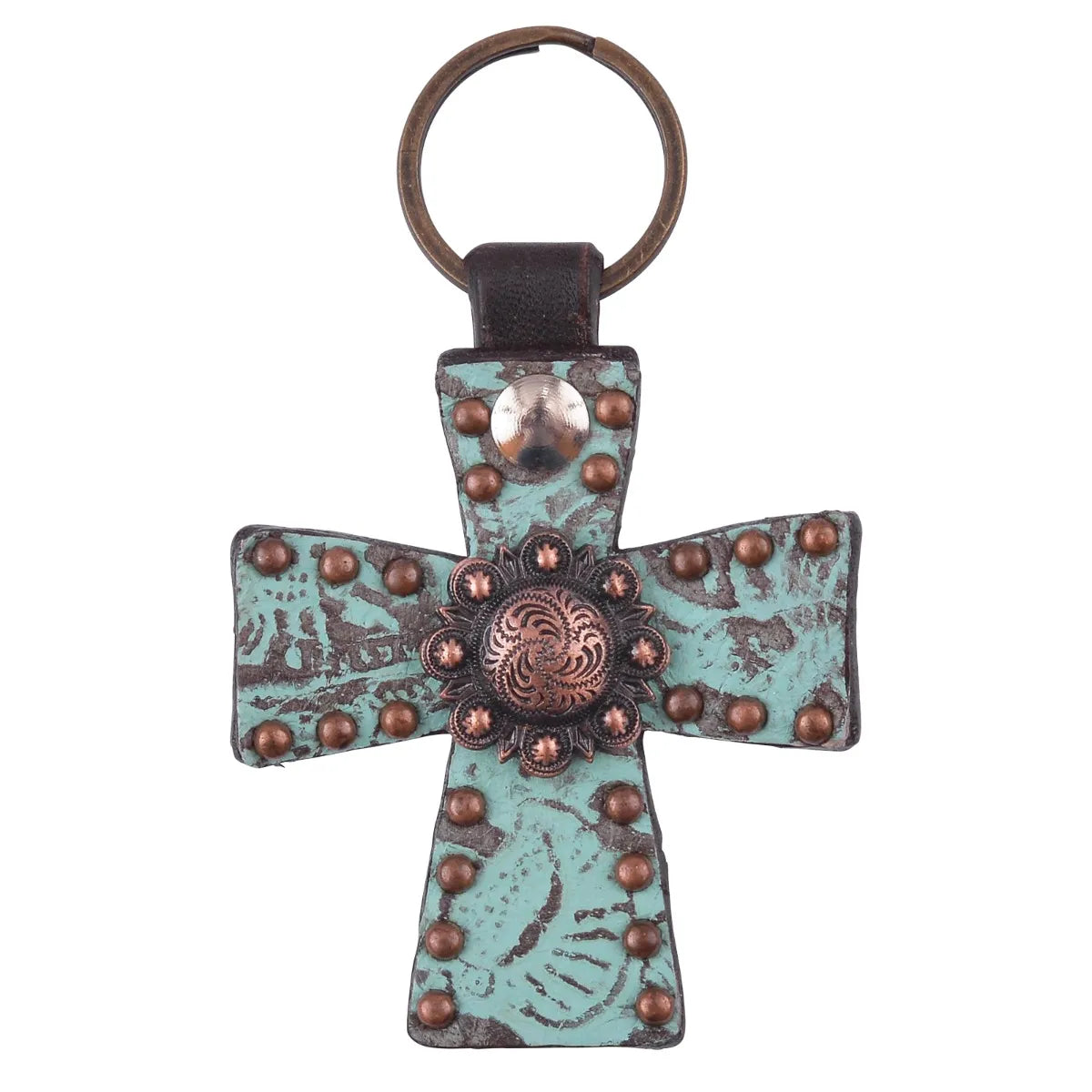 Circle Y Leather Key Chain