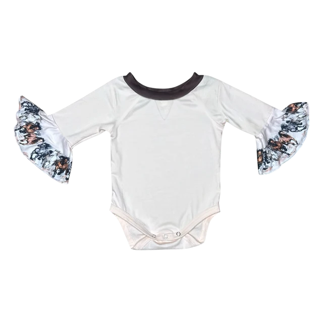 Shea Baby Running Horse Long Sleeve Bell Shirt