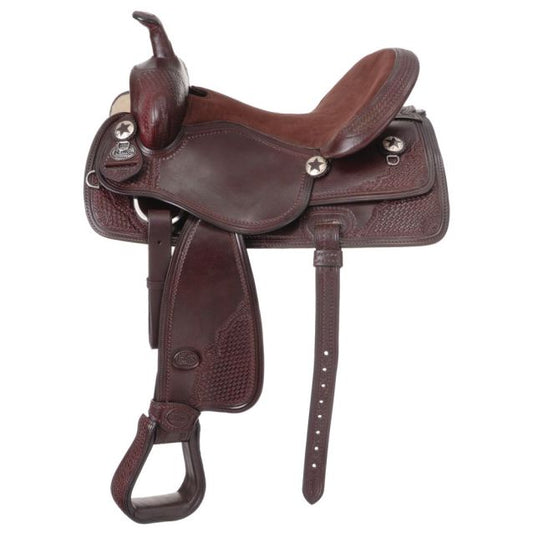 King Series Dark Oil Trail and All Around Western Saddle