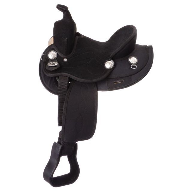 King Series Youth Synthetic Round Skirt Competition Saddle