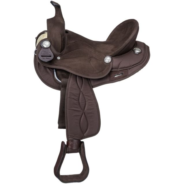 King Series Suede Wide Seat Synthetic Trail Saddle