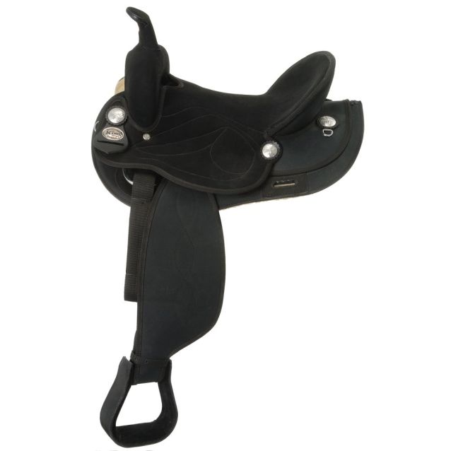 King Series Suede Wide Seat Synthetic Trail Saddle